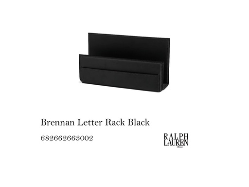 [MHT-001583] BRENNAN LETTER RACK, BLACK