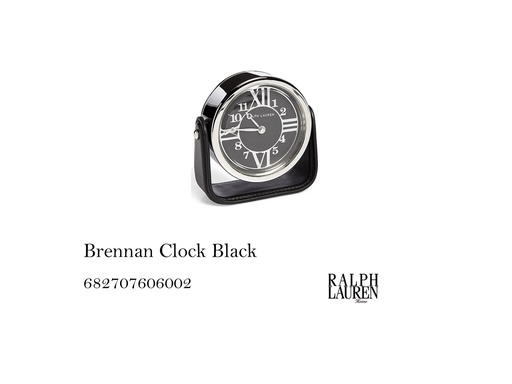 [MHT-001592] BRENNAN-CLOCK, BLACK