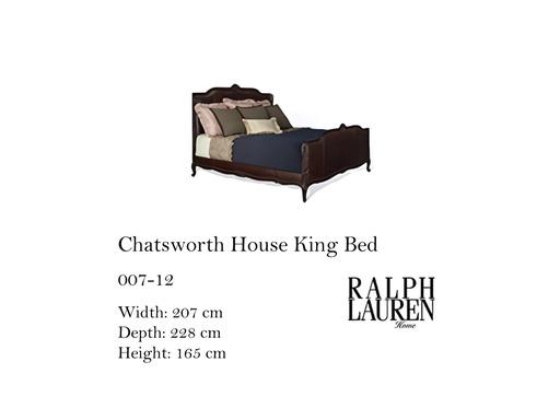[MHT-001828] CHATSWORTH HOUSE KING BED