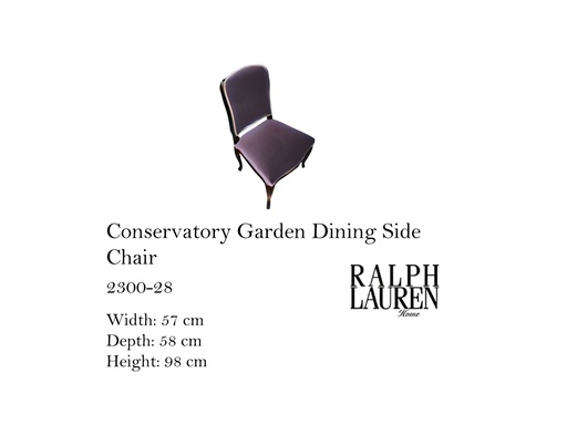 [MHT-002041] CONSERVATORY GARDEN DINING SIDE CHAIR