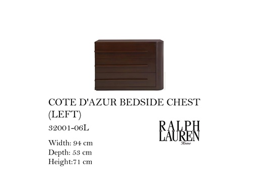 [MHT-002070] COTE D'AZUR BEDSIDE CHEST (LEFT)