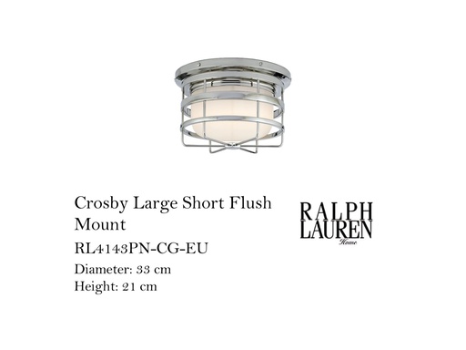 [MHT-002089] CROSBY LARGE SHORT FLUSH MOUNT
