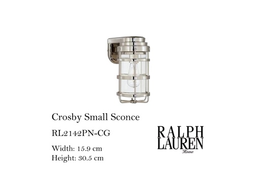 [MHT-002090] CROSBY SMALL SCONCE