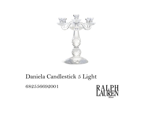 [MHT-002136] DANIELA CANDLESTICK 5 LIGHT