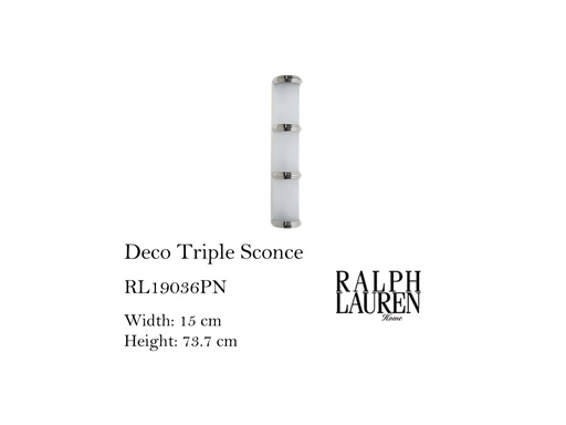 [MHT-002155] DECO TRIPLE SCONCE