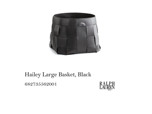 [MHT-002435] Hailey Large Basket, Black