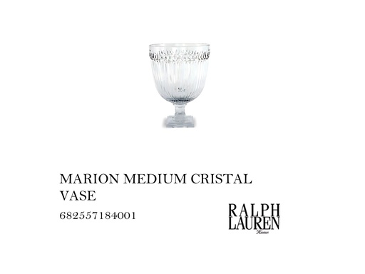 [MHT-002798] MARION MEDIUM CRISTAL VASE