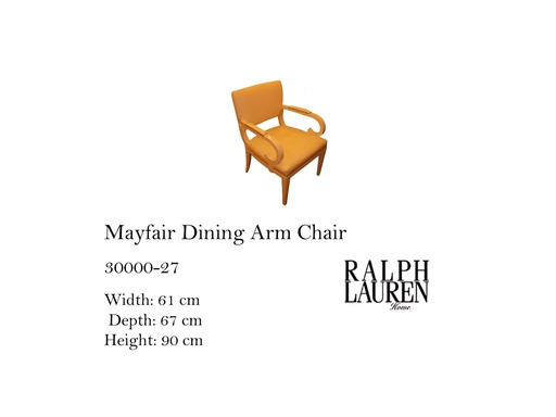 [MHT-002807] MAYFAIR DINING ARM CHAIR