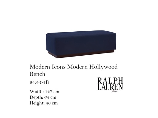 [MHT-002877] MODERN HOLLYWOOD BED BENCH