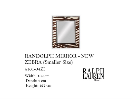 [MHT-003248] RANDOLPH MIRROR - NEW ZEBRA (SMALLER SIZE)