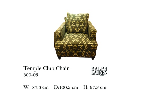 [MHT-003614] TEMPLE CLUB CHAIR