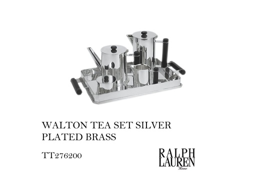 [MHT-003840] WALTON TEA SET SILVER PLATED BRASS