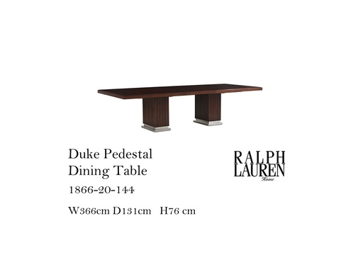 [MHT-004358] Duke Pedestal Dining Table - Penthouse Rosewood