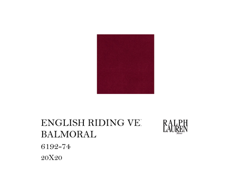 [MHT-004369] ENGLISH RIDING VELVET BALMORAL