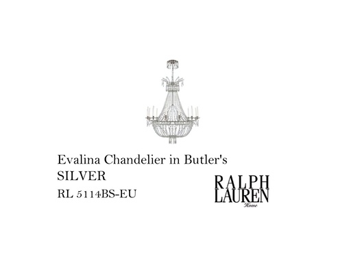 [MHT-004388] Evalina Chandelier in Butler's SILVER