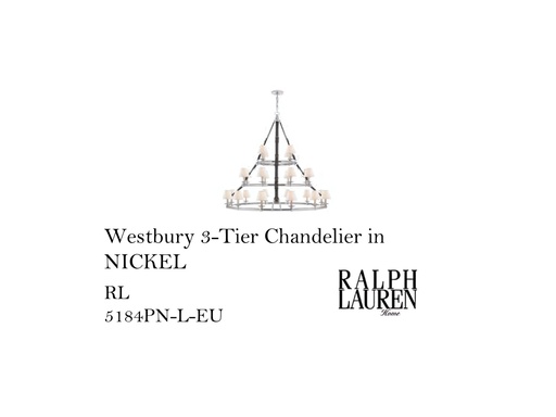 [MHT-004390] Westbury 3-Tier Chandelier in NICKEL