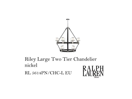 [MHT-004394] Riley Large Two Tier Chandelier nickel