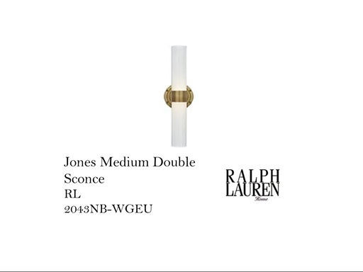 [MHT-004402] Jones SmJones Medium Double Sconce