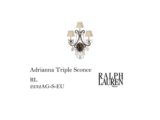 [MHT-004405] Adrianna Triple Sconce