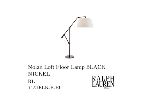 [MHT-004419] Nolan Loft Floor Lamp BLACK NICKEL