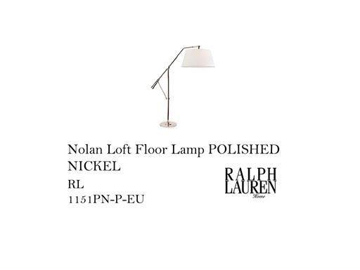 [MHT-004420] Nolan Loft Floor Lamp POLISHED NICKEL
