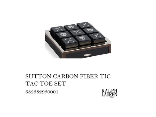 [MHT-004491] SUTTON CARBON FIBER TIC TAC TOE SET