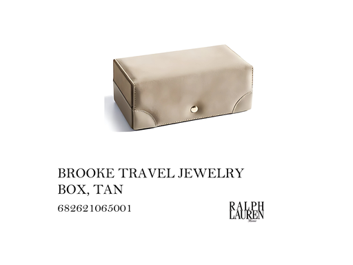 [MHT-004513] BROOKE TRAVEL JEWELRY BOX, TAN