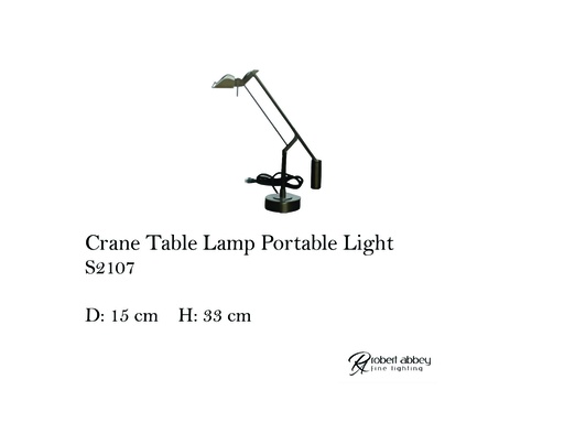 [MHT-002080] CRANE TABLE LAMP PORTABLE LIGHT
