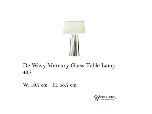 [MHT-002147] DE WAVY MERCURY GLASS TABLE LAMP