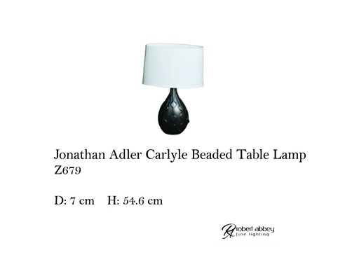 [MHT-002573] JONATHAN ADLER CARLYLE BEADED TABLE LAMP