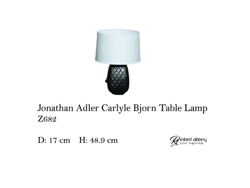 [MHT-002574] JONATHAN ADLER CARLYLE BJORN TABLE LAMP