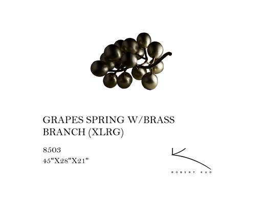 [MHT-002420] GRAPES SPRING W/BRASS BRANCH (XLRG)