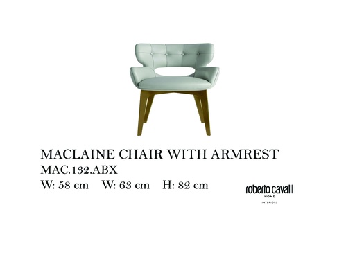 [MHT-000905] MACLAINE CHAIR WITH ARMREST