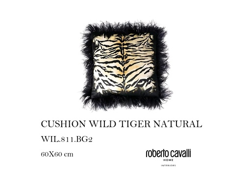 [MHT-000929] CUSHION WILD TIGER NATURAL