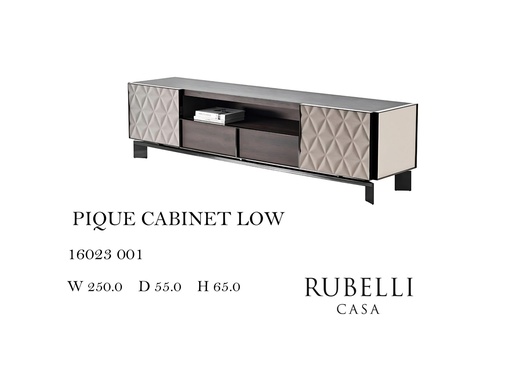[MHT-001146] PIQUE CABINET LOW