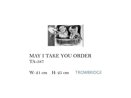[MHT-002803] MAY I TAKE YOU ORDER