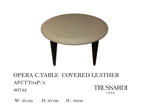 [MHT-000264] OPERA C.TABLE COVERED LEATHER