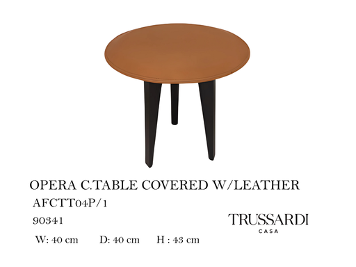 [MHT-000265] OPERA C.TABLE COVERED W/LEATHER