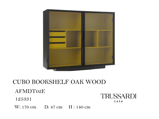 [MHT-000274] CUBO BOOKSHELF OAK WOOD