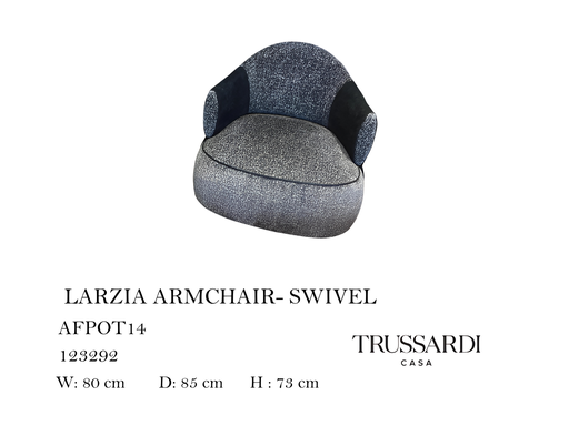 [MHT-000285] LARZIA ARMCHAIR- SWIVEL