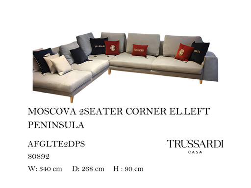 [MHT-000298] MOSCOVA 2SEATER CORNER EL.LEFT PENINSULA