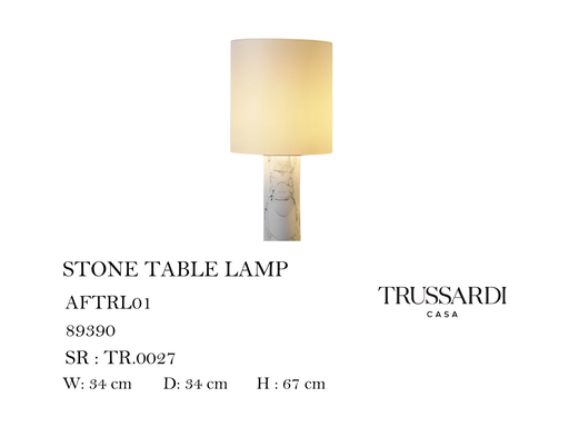 [MHT-000319] STONE TABLE LAMP