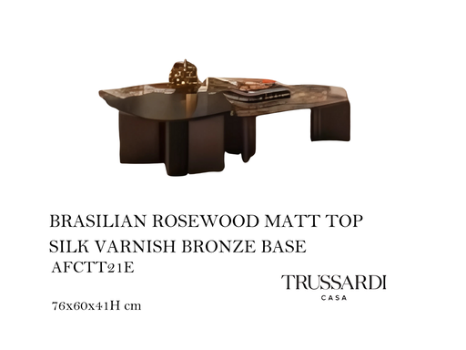 [MHT-000674] MAVER C.TABLE 76X60 VENEREED WOOD TOP