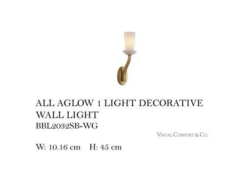 [MHT-001269] ALL AGLOW 1 LIGHT DECORATIVE WALL LIGHT