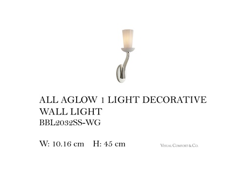 [MHT-001270] ALL AGLOW 1 LIGHT DECORATIVE WALL LIGHT