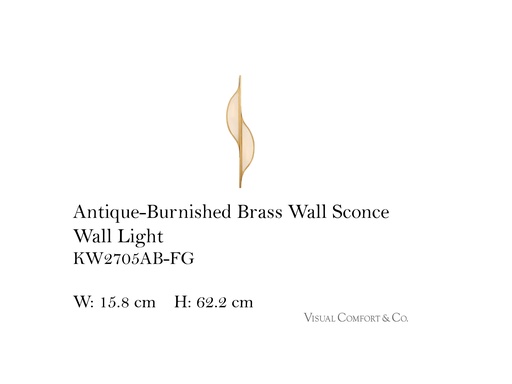 [MHT-001297] ANTIQUE-BURNISHED BRASS WALL SCONCE WALL LIGHT