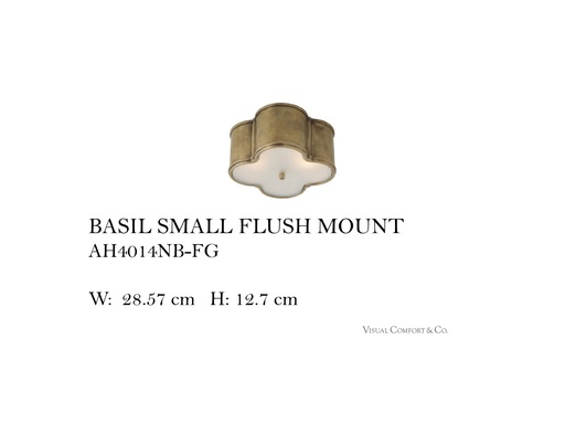 [MHT-001446] BASIL SMALL FLUSH MOUNT