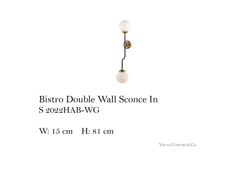 [MHT-001506] BISTRO DOUBLE WALL SCONCE