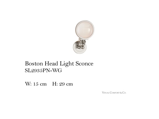 [MHT-001549] BOSTON HEAD LIGHT SCONCE