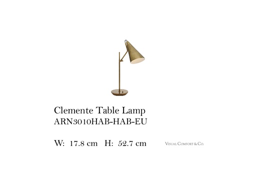 [MHT-001927] CLEMENTE TABLE LAMP